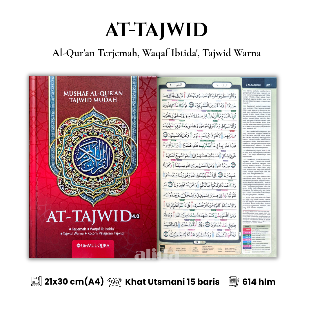 34 Cover+isi At-Tajwid Terjemah A4 Merah.png