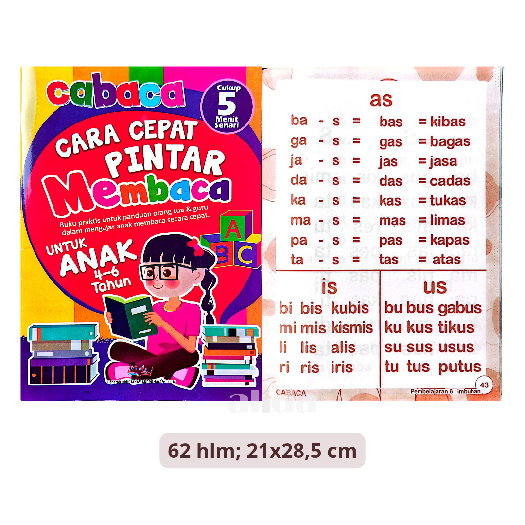 Buku CABACA Cara Cepat Pintar Membaca - Pustaka Sandro Jaya