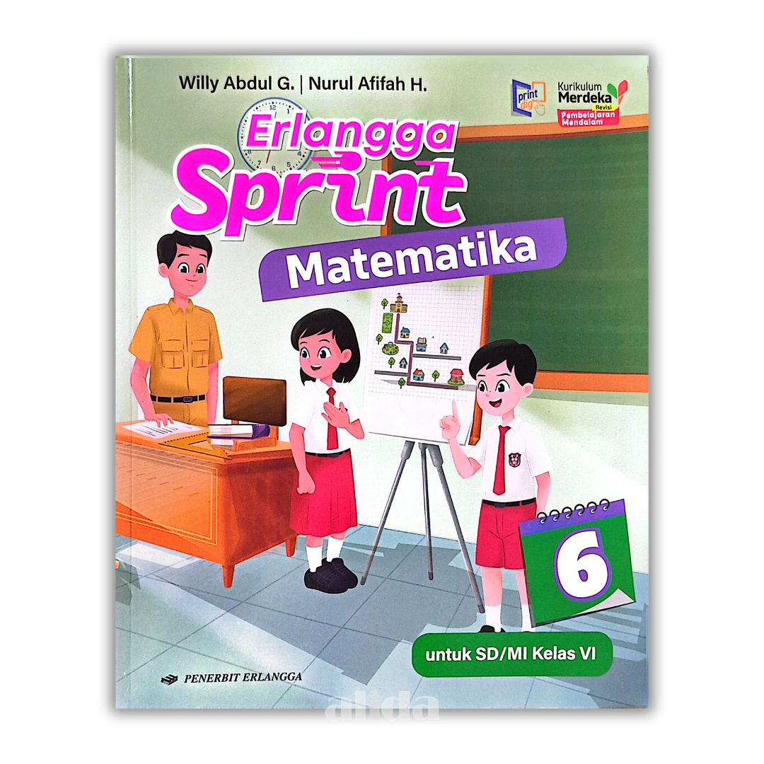 [Kelas 6] Buku Pelajaran SD/MI Erlangga Sprint Matematika Kurikulum Merdeka - ERLANGGA