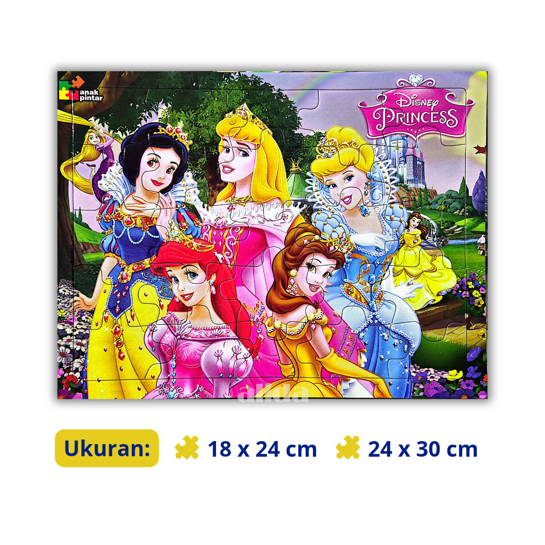 Puzzle Disney Princess - Mainan Anak Tema Karakter Kartun