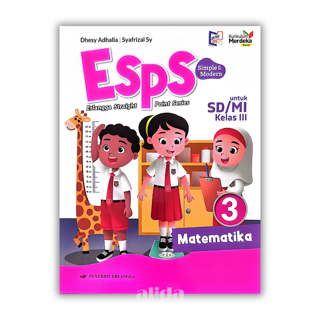 [Kelas 3] ESPS Buku Pelajaran SD/MI Kurikulum Merdeka Matematika - ERLANGGA