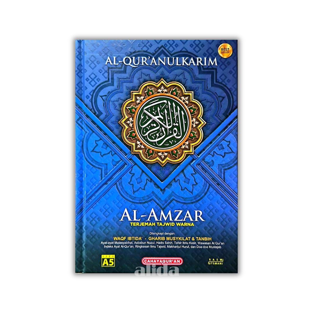 57 Cover Al-Amzar Terjemah Tajwid A5 Biru.png