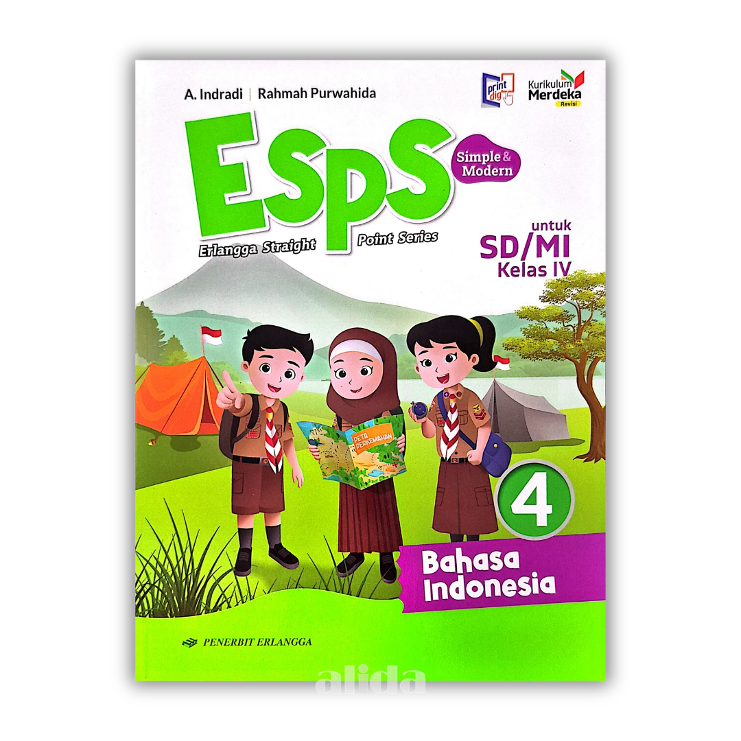 [Kelas 4] ESPS Buku Pelajaran SD/MI Kurikulum Merdeka Bahasa Indonesia - ERLANGGA