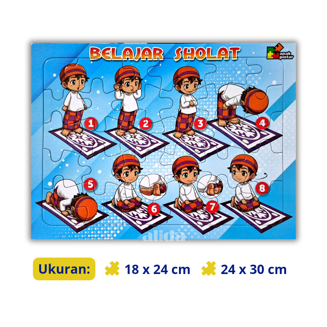 Puzzle Tata Cara Sholat - Mainan Anak Tema Edukasi
