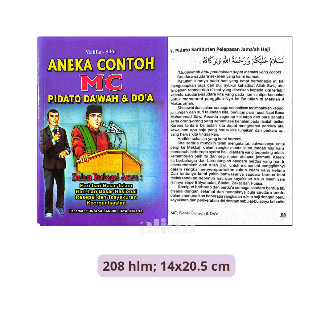 Buku Aneka Contoh MC Pidato Da’wah & Do’a - Pustaka Sandro Jaya