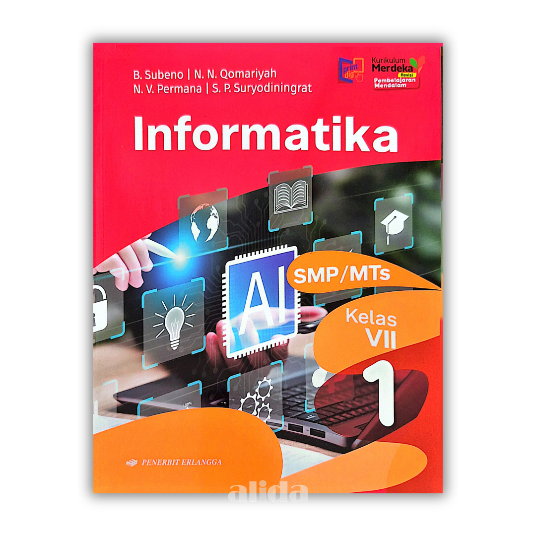 [Kelas 7] Buku Pelajaran SMP/MTS Full Color Kurikulum Merdeka Informatika - ERLANGGA