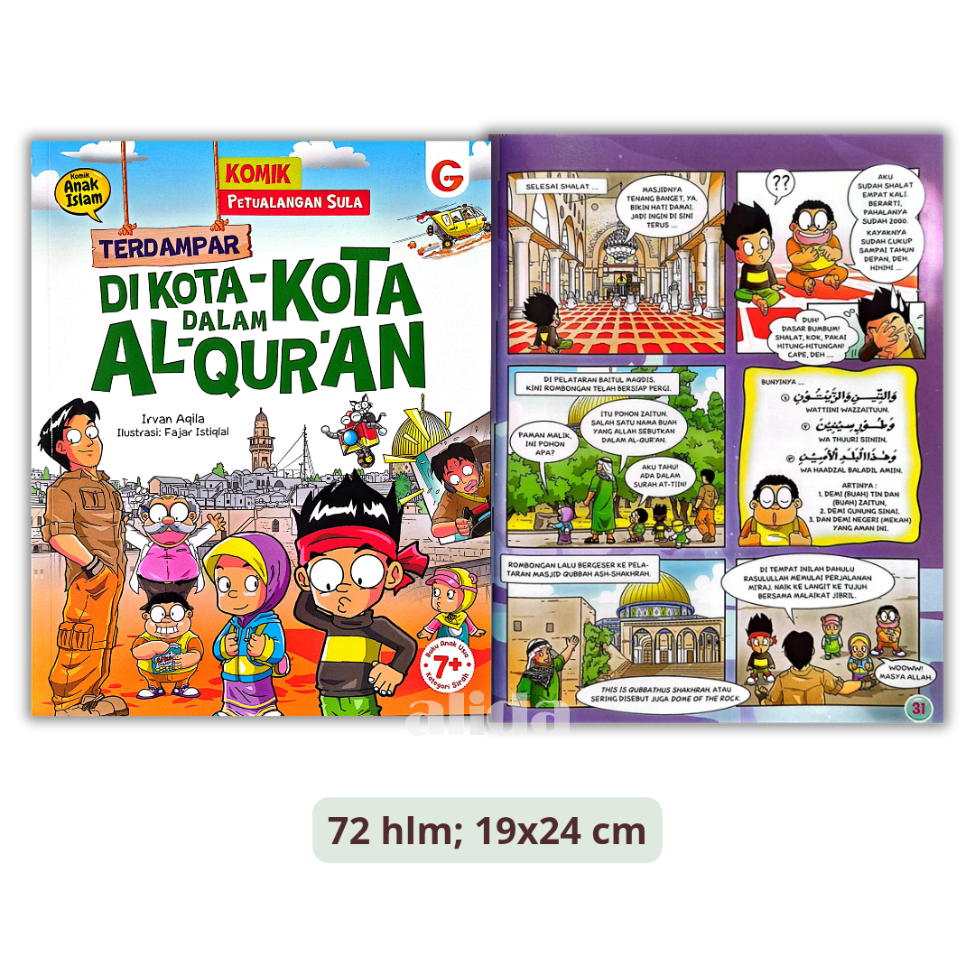 Buku Komik Petualangan Sula Terdampar Di Kota-Kota Dalam Al-Quran - Gema Insani Press