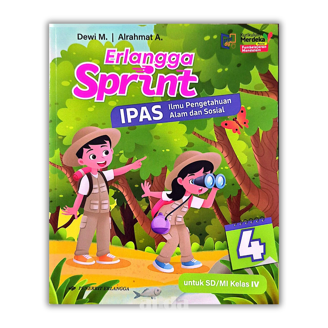 [Kelas 4] Buku Pelajaran SD/MI Erlangga Sprint IPAS Kurikulum Merdeka - ERLANGGA