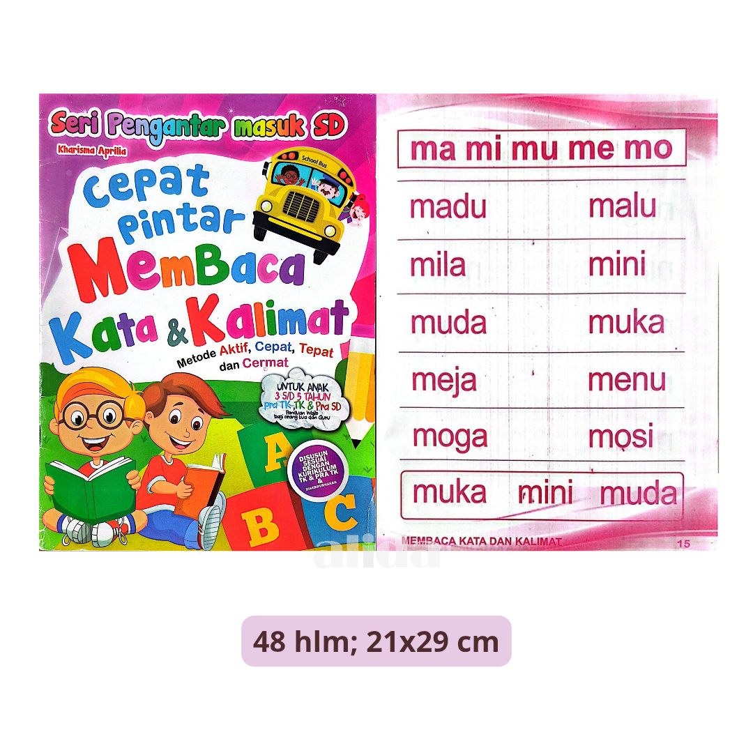 Buku Cepat Pintar Membaca Kata & Kalimat - Pustaka Sandro Jaya