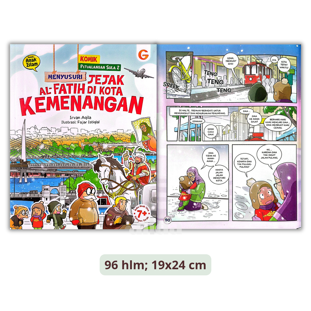 Buku Komik Petualangan Sula 2 Menelusuri Jejak Alfatih di Kota Kemenangan - Gema Insani Press