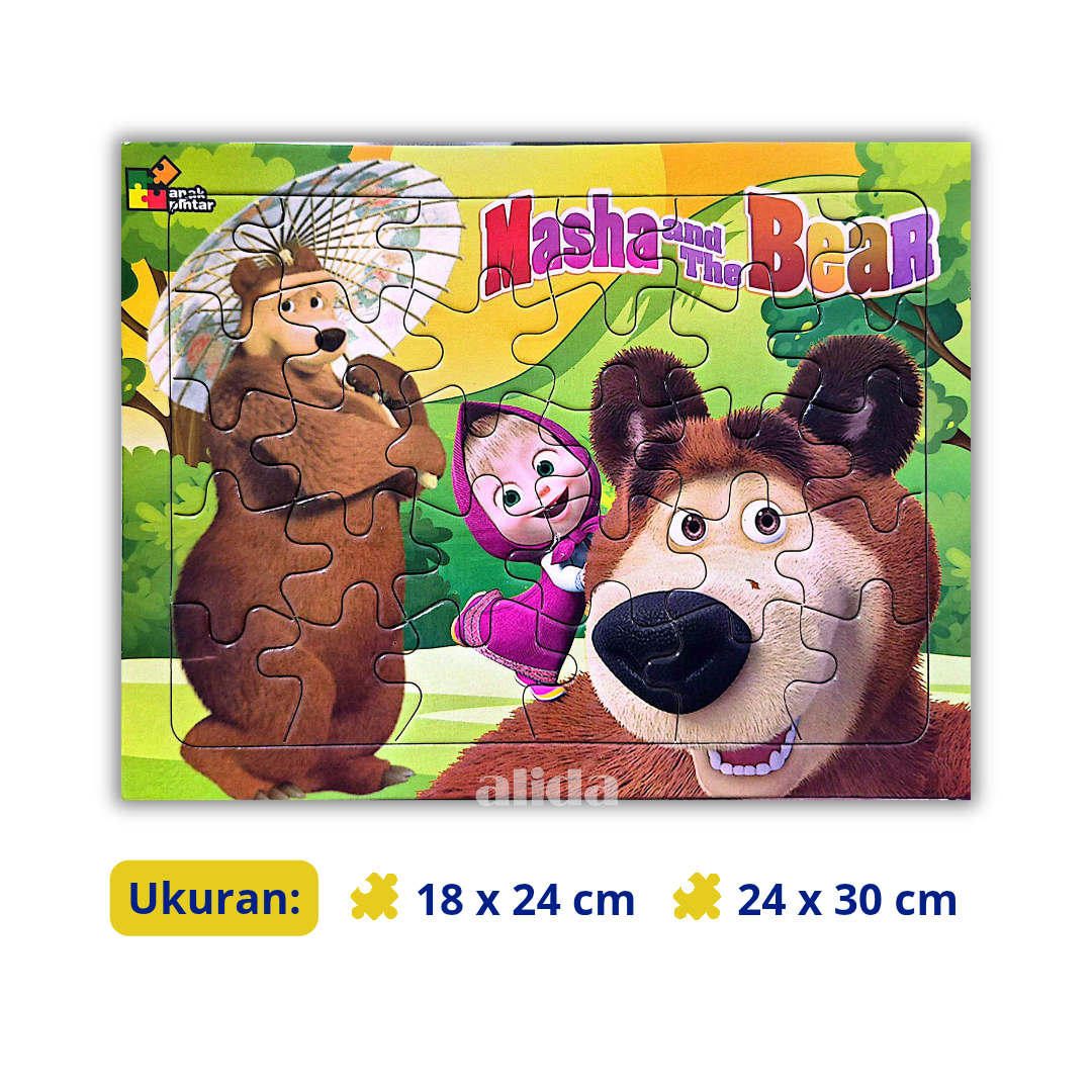 Puzzle Masha and The Bear - Mainan Anak Tema Karkter Kartun
