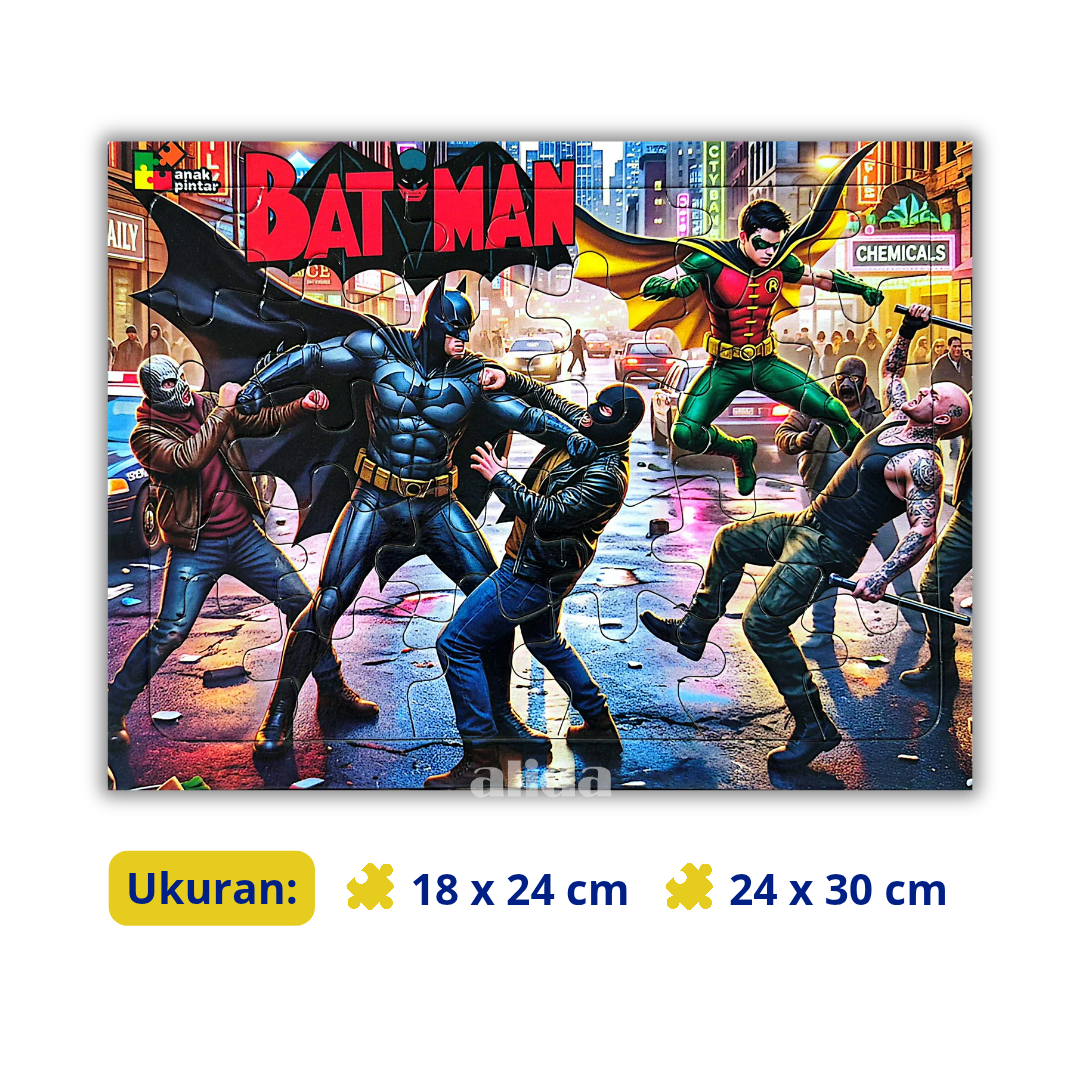 Puzzle Batman - Mainan Anak Tema Karakter Kartun