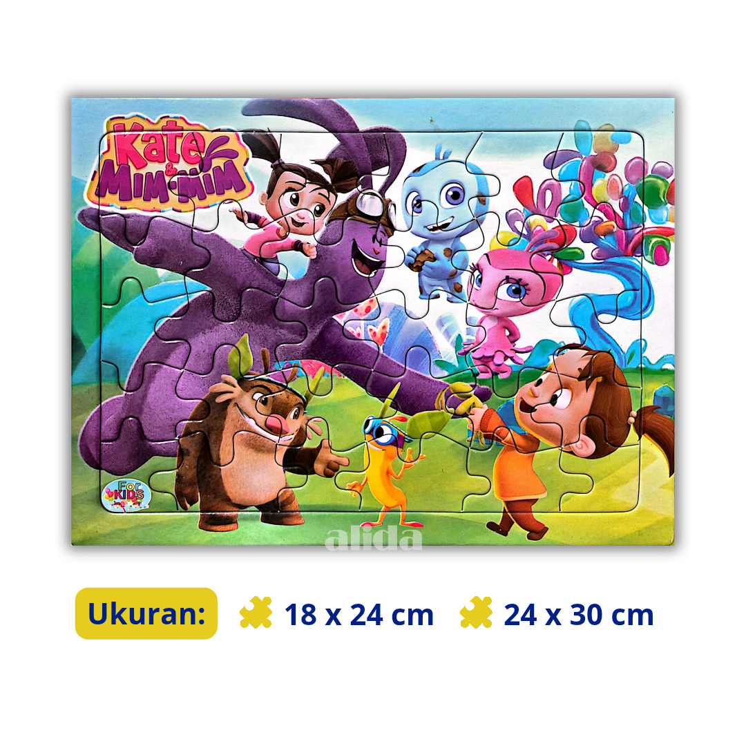 Puzzle Kate & Mim-Mim - Mainan Anak Tema Karakter Kartun