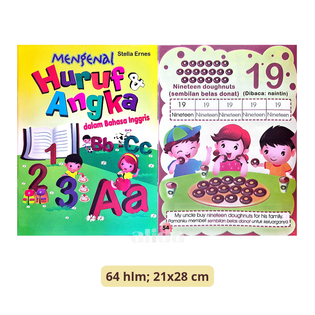 Buku Mengenal Huruf & Angka Dalam Bahasa Inggris - Bintang Indonesia