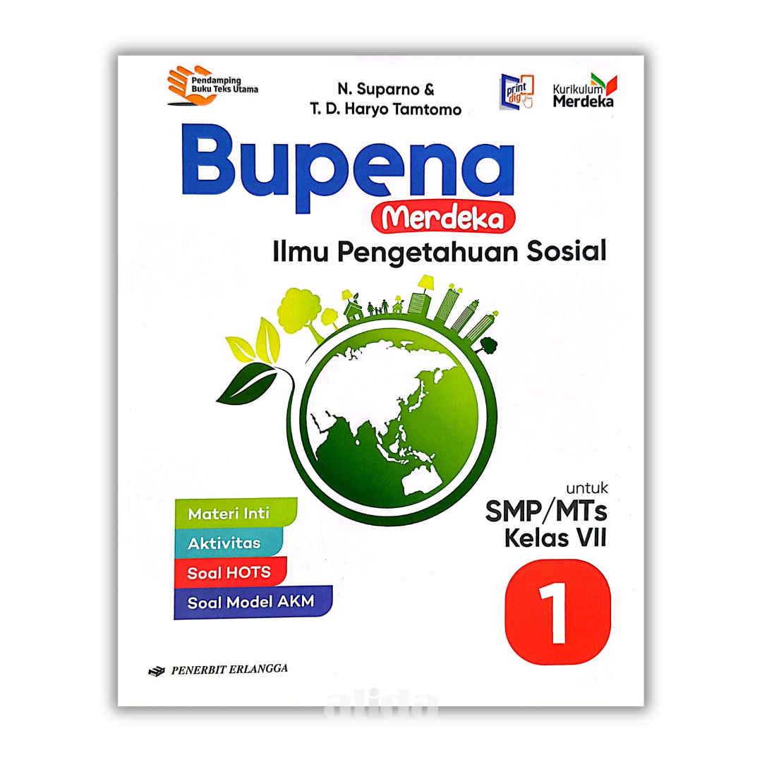 [Kelas 7] Buku Pelajaran SMP/MTS Bupena Merdeka IPS Kurikulum Merdeka - ERLANGGA
