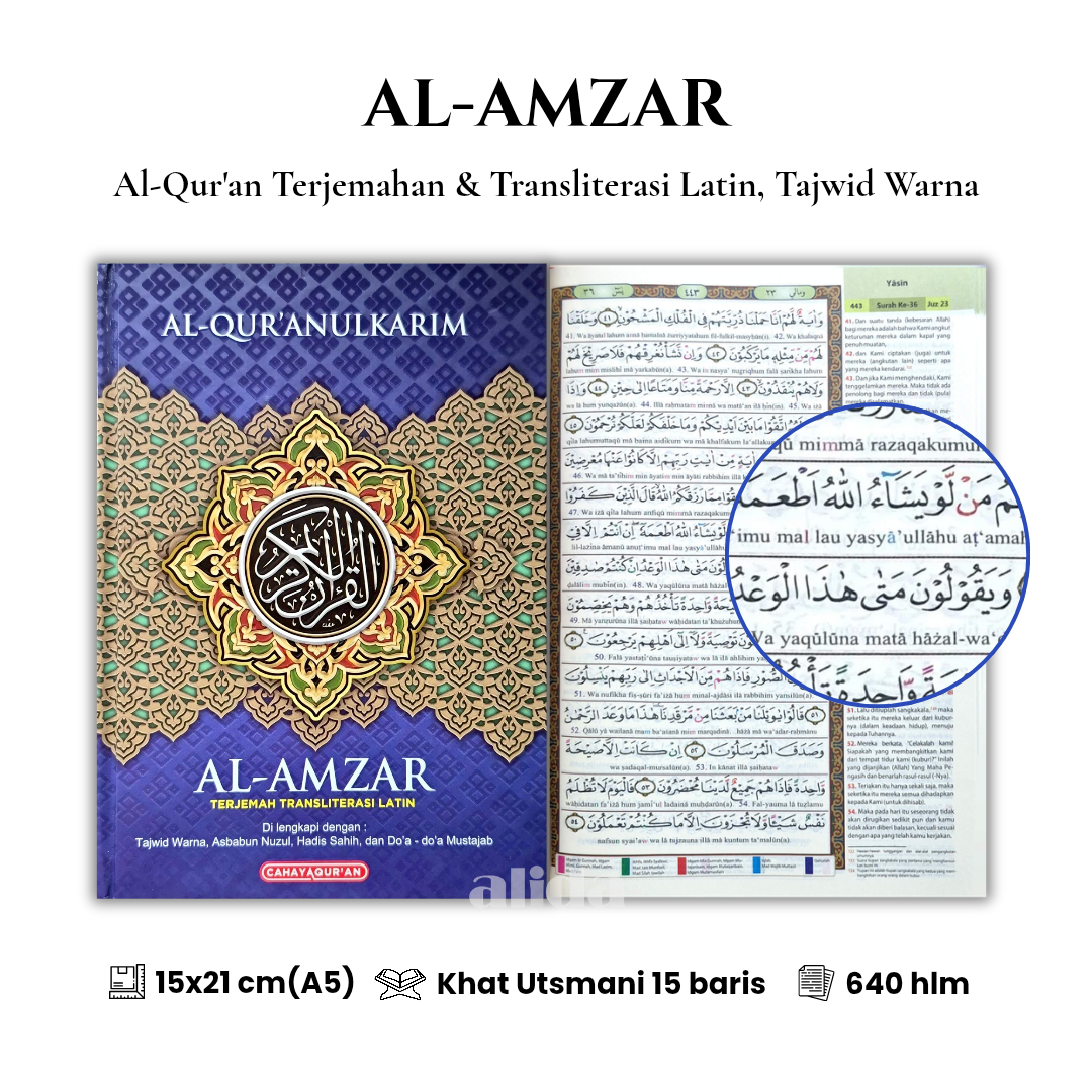 61 Cover+isi Al-Amzar Terjemah Latin A5 Biru 2.png