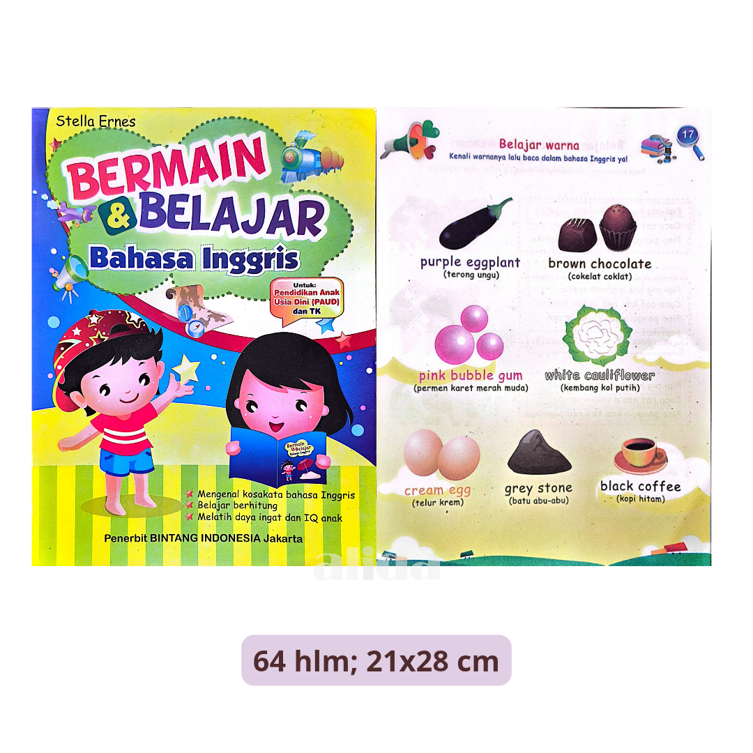 Buku Bermain & Belajar Bahasa Inggris - Bintang Indonesia