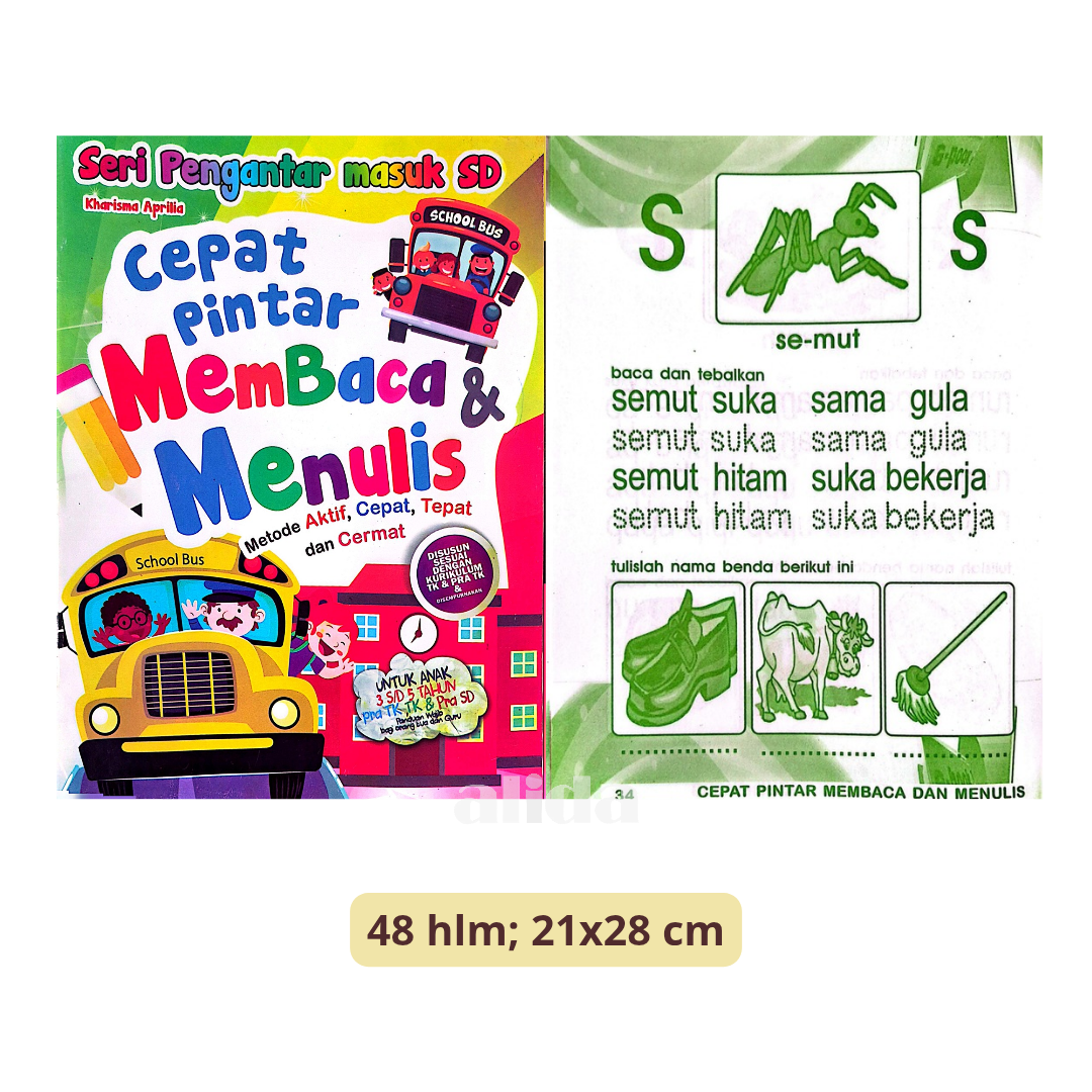 Buku Cepat Pintar Membaca & Menulis - Pustaka Sandro Jaya