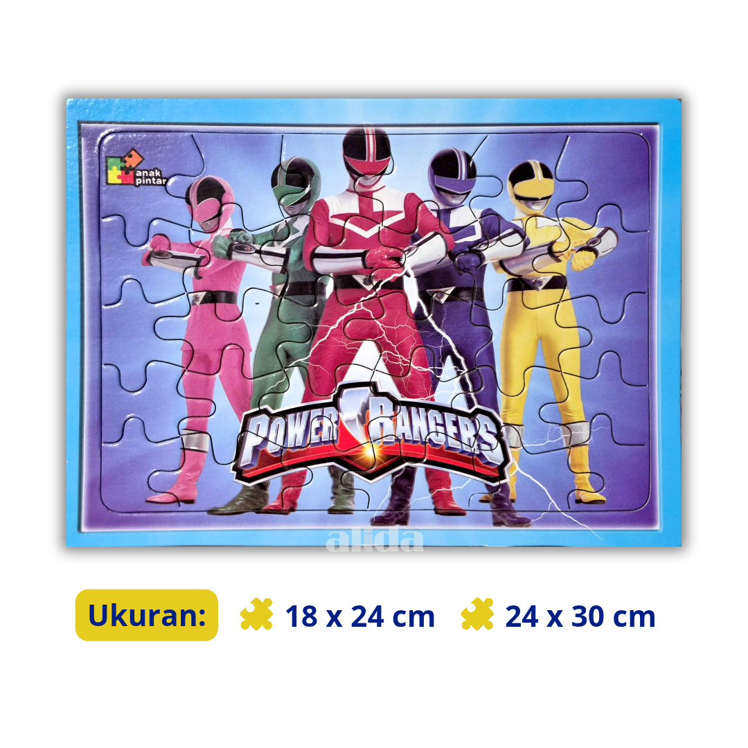 Puzzle Power Rangers - Mainan Anak Tema Karakter Kartun