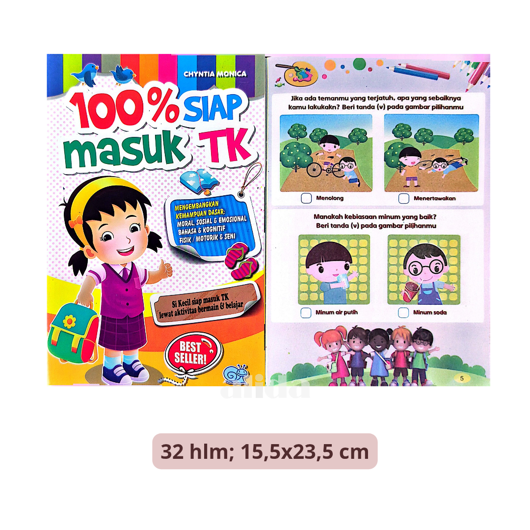 Buku 100% Siap Masuk TK  - Bintang Indonesia