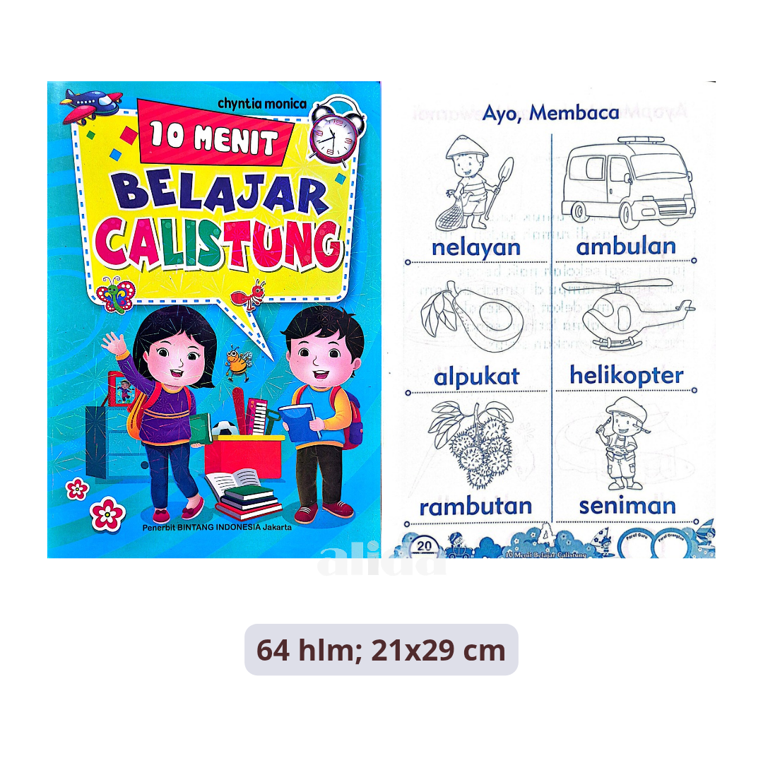Buku 10 Menit Belajar Calistung - Bintang Indonesia