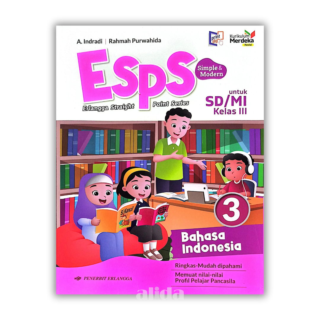 [Kelas 3] ESPS Buku Pelajaran SD/MI Kurikulum Merdeka Bahasa Indonesia - ERLANGGA