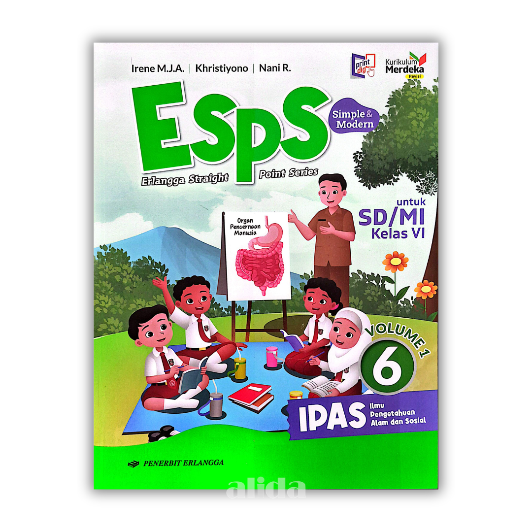 [Kelas 6] ESPS Buku Pelajaran SD/MI Kurikulum Merdeka IPAS - ERLANGGA