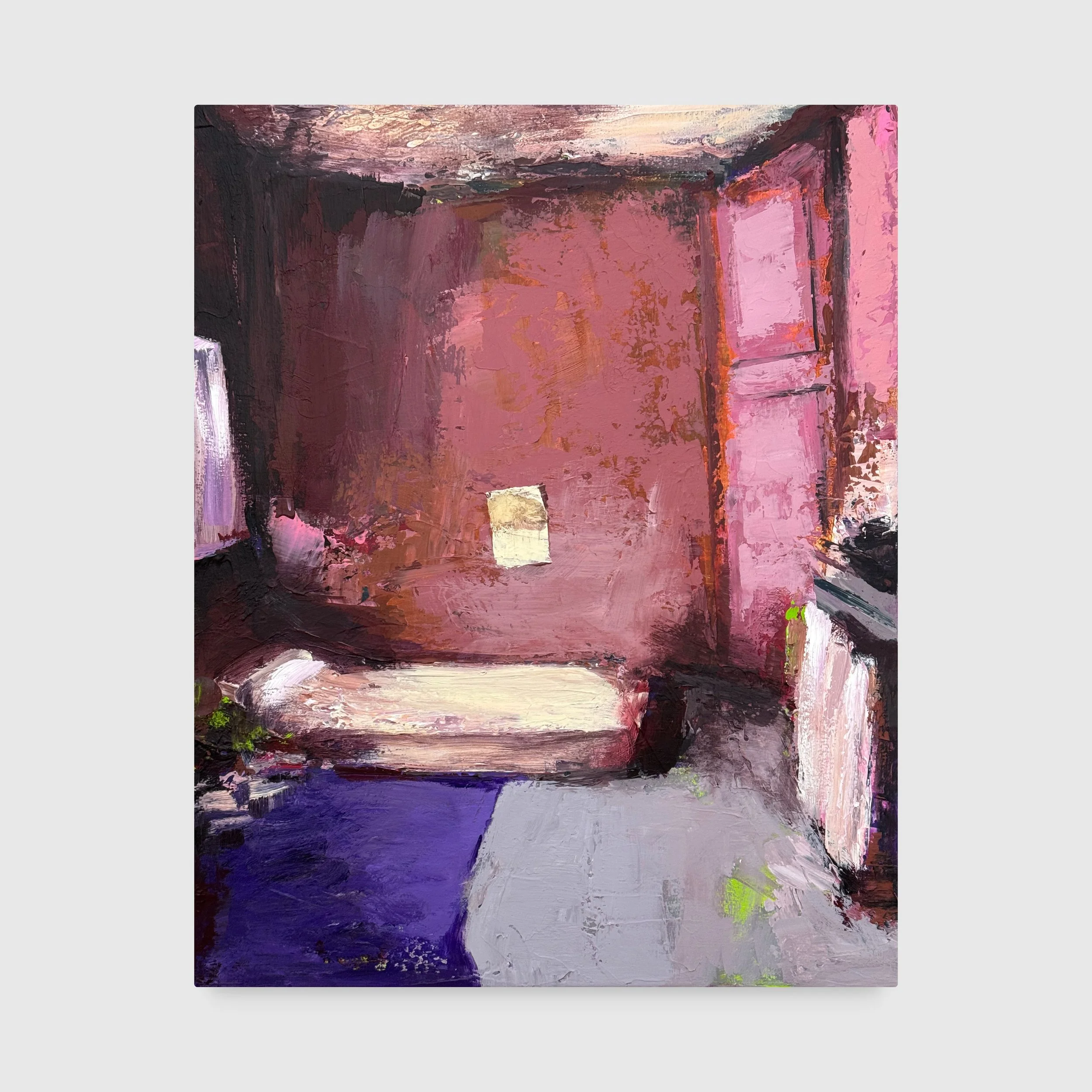 Arme Poetin II (Poor Poetess II), 2025. Acrylic on canvas — 50 x 40 cm / 20 x 16 in. Private collection © Carola Dewor