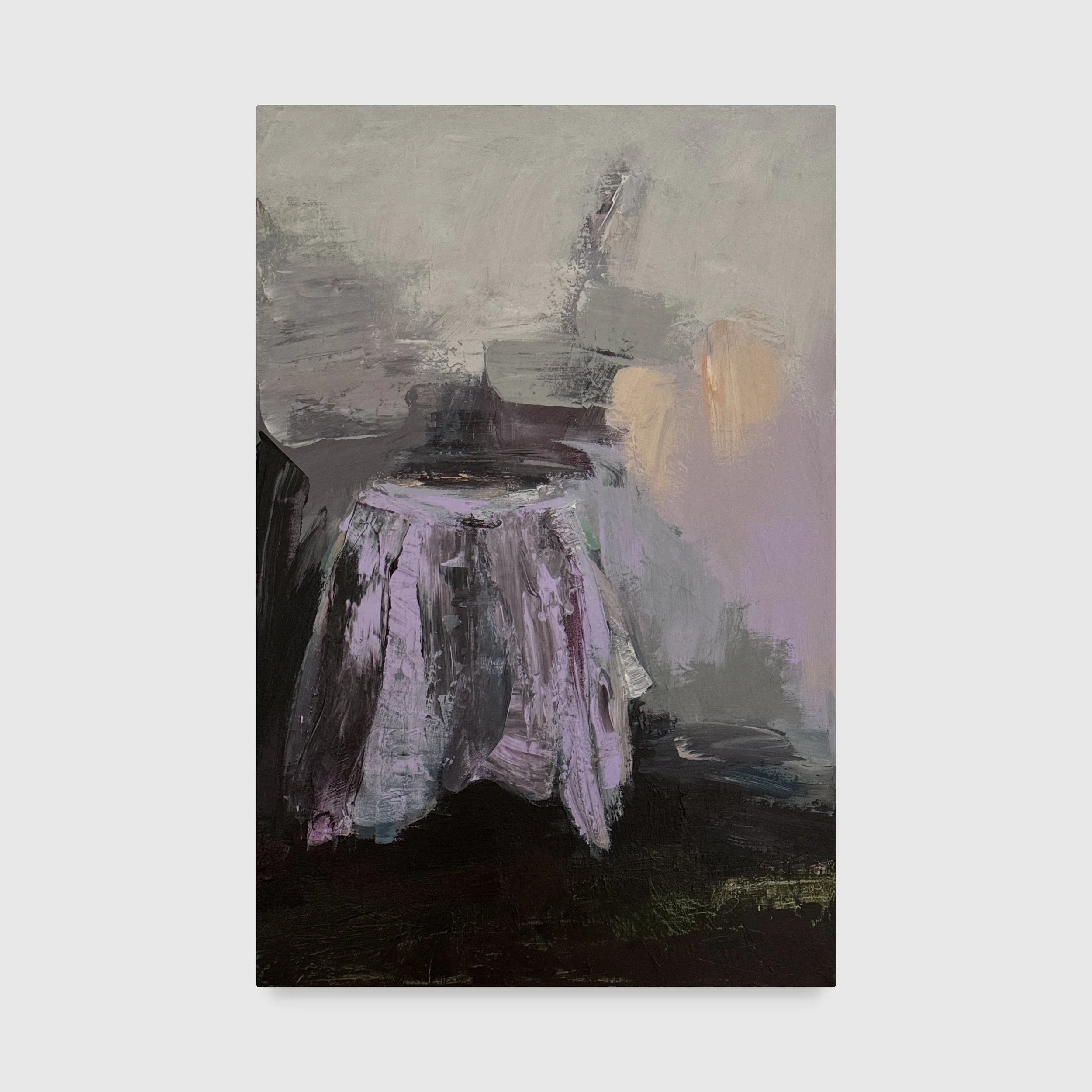 Unbemerkt (Unnoticed), 2024. Acrylic on canvas — 60 x 40 cm / 24 x 16 in © Carola Dewor