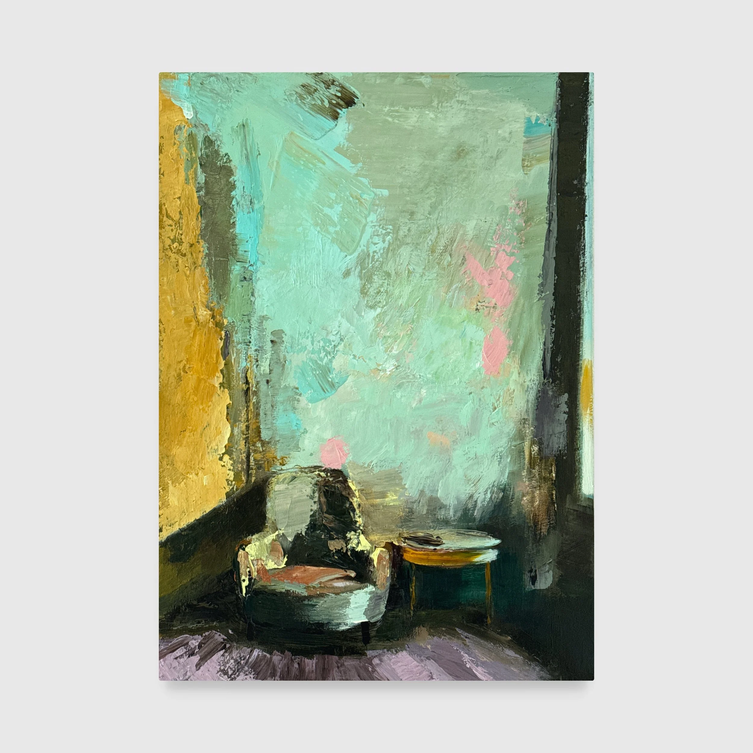 Rauch (Smoke), 2026. Acrylic on canvas — 70 x 50 cm / 28 x 20 in. Private collection © Carola Dewor
