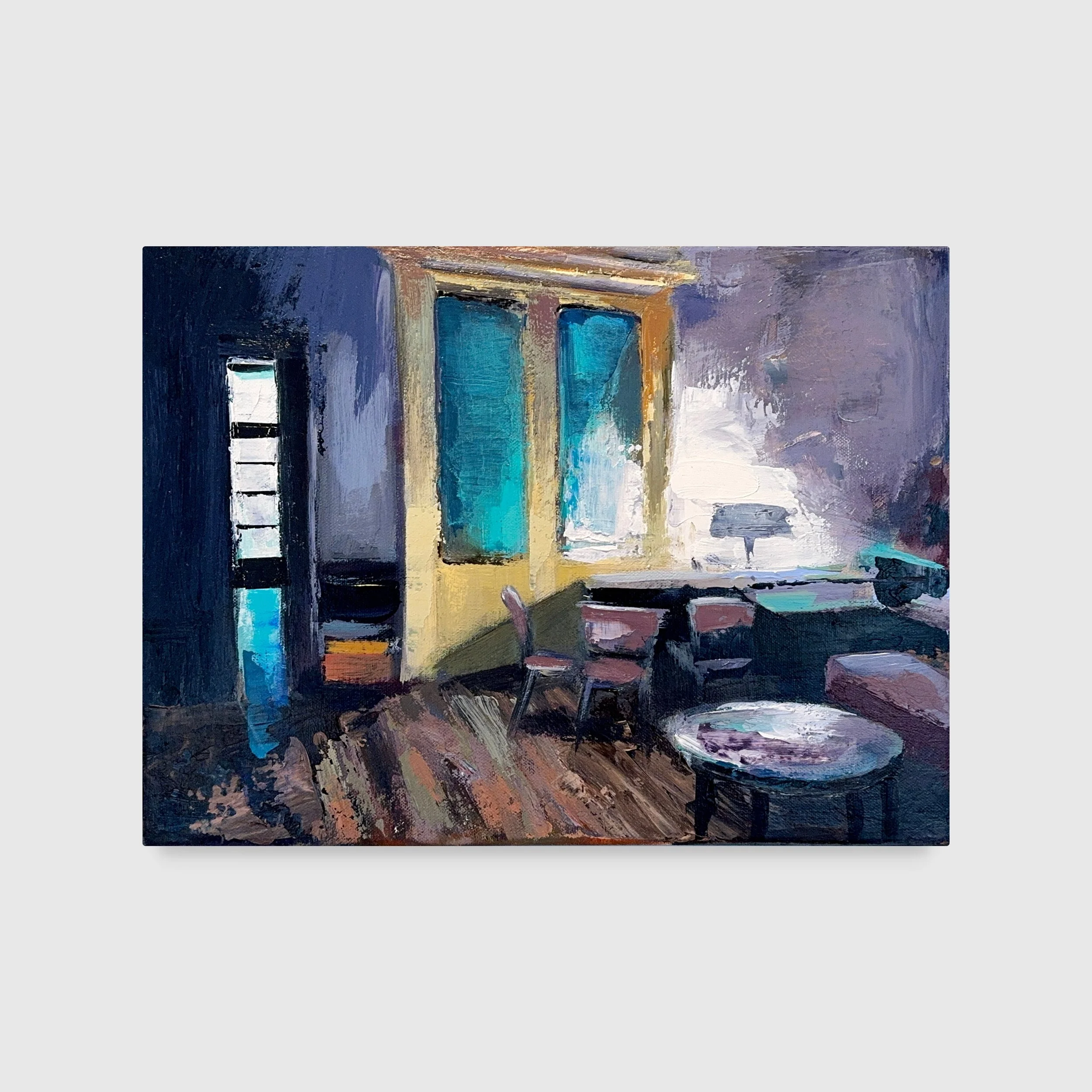 Mit den Jahren (Over the Years), 2024. Acrylic on canvas — 30 x 40 cm / 12 x 16 in. Private collection © Carola Dewor