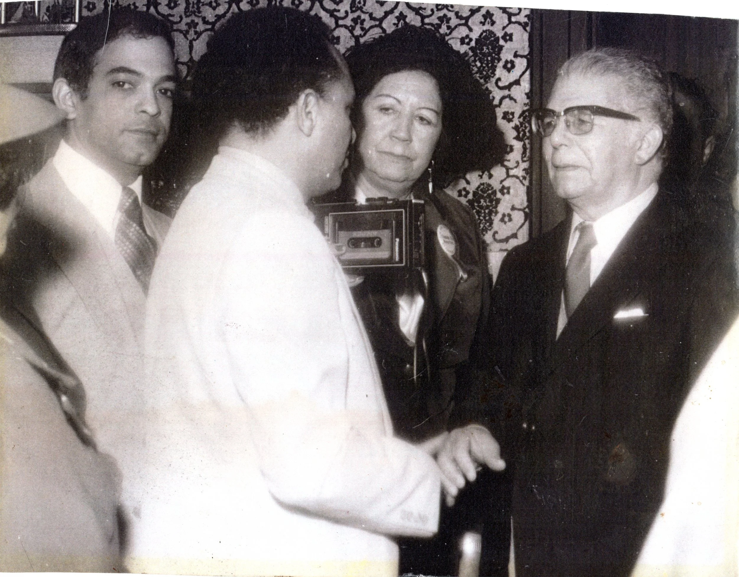 Historical photograph featured in My Grandfather Is Not In This Story, documenting the Dominican community in New York.