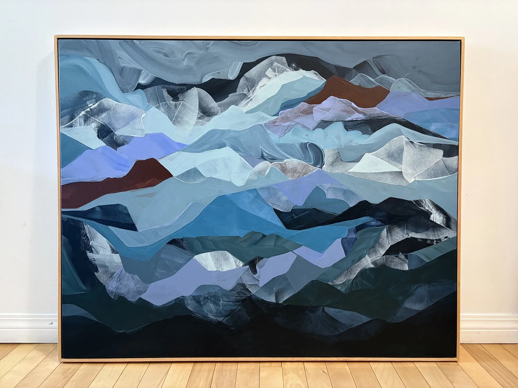 Icefall / 32x40 in / 1,900 CAD ( Framed, Incl. GST )