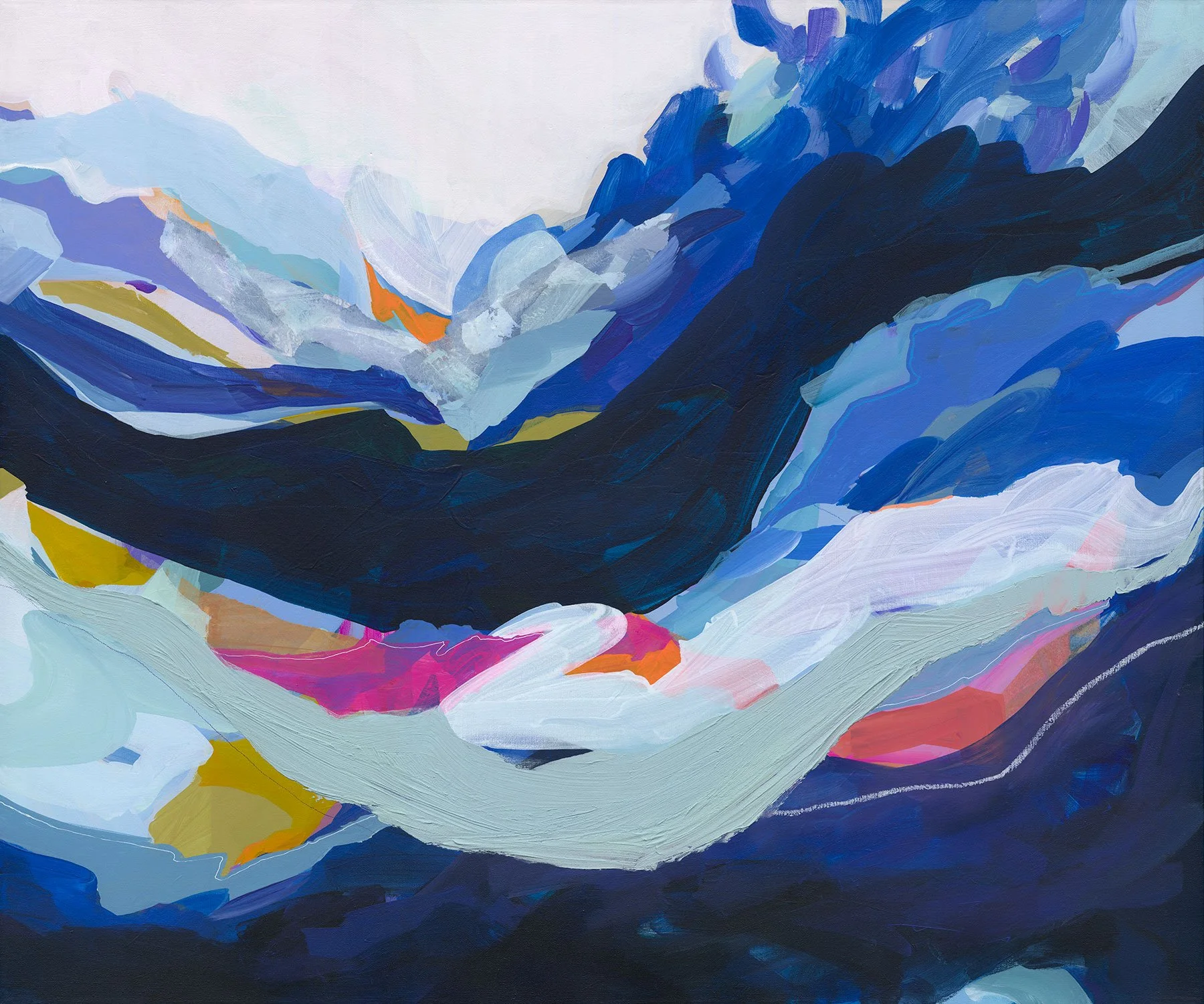 30x36 | Blue Symphony