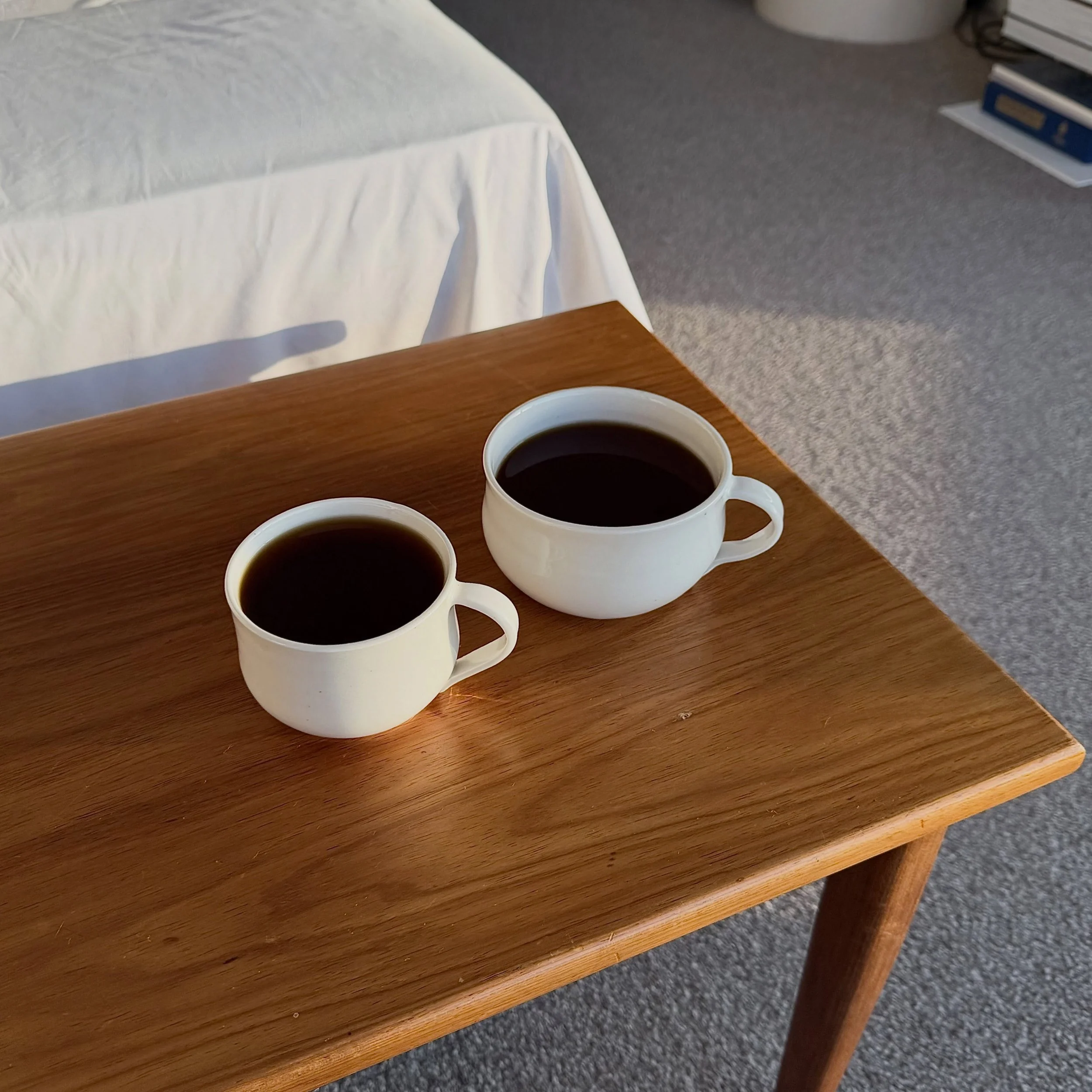 His &amp; hers ☕️🤍

#coffee #coffeecup #ceramics #pottery #handmade
