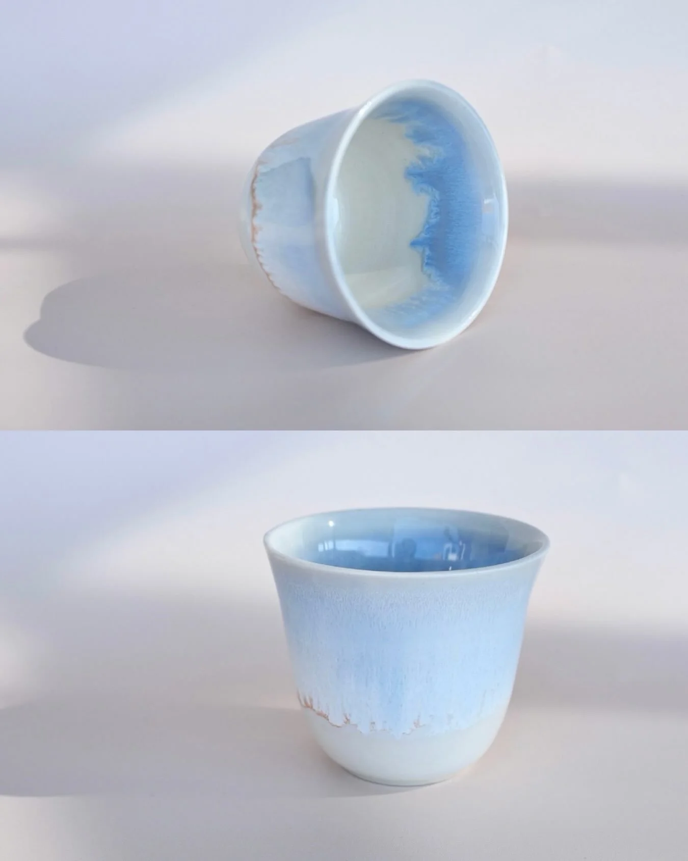 Current fav glaze combo 💙

#ceramics #pottery #handmade #fyp