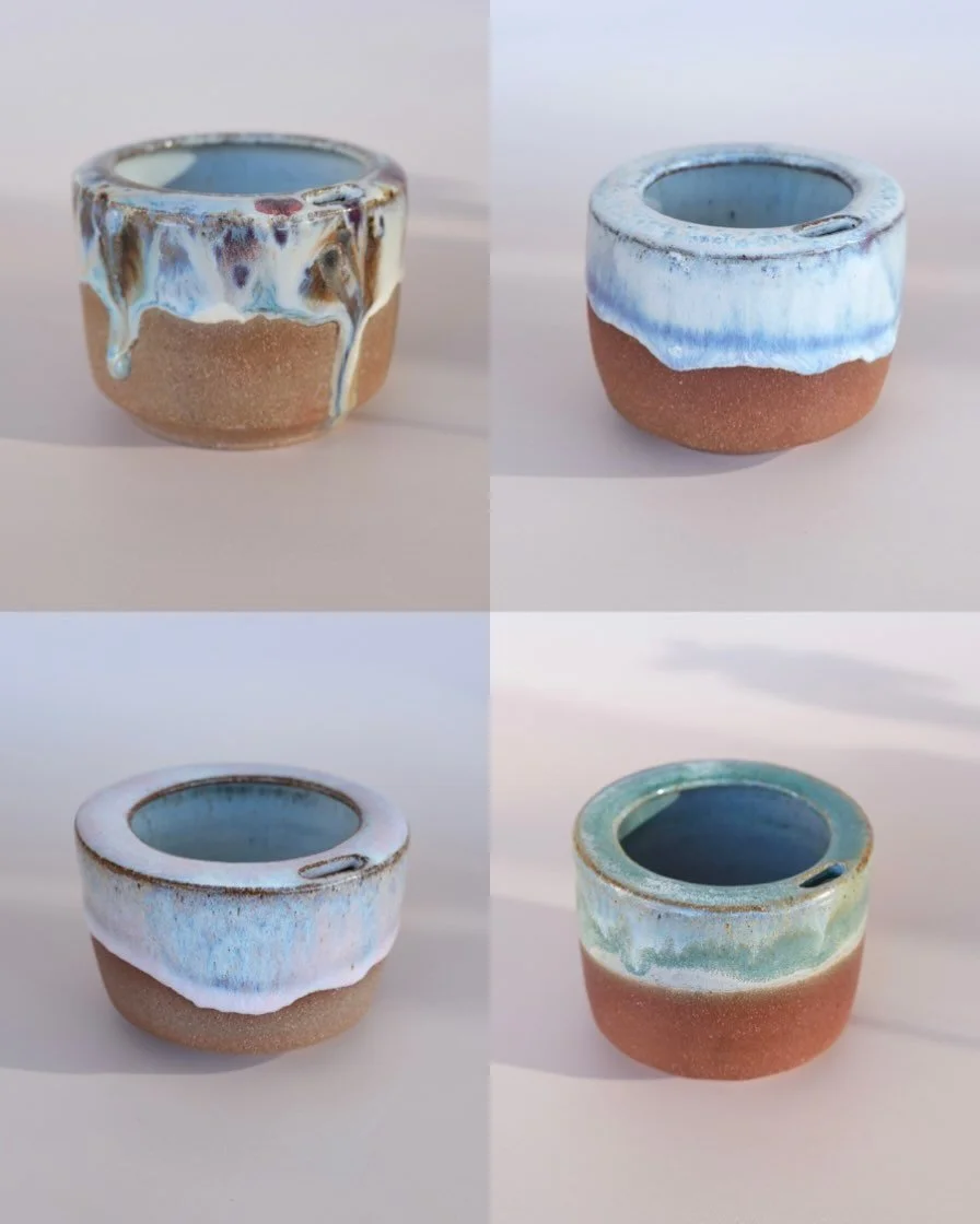 Travel mugs ☕️ 

These will be available at Crows Nest Festival this Sunday 18th October ✨

Find them at the @oneclay_studio stall!

#crowsnestfestival #ceramics #pottery #handmade