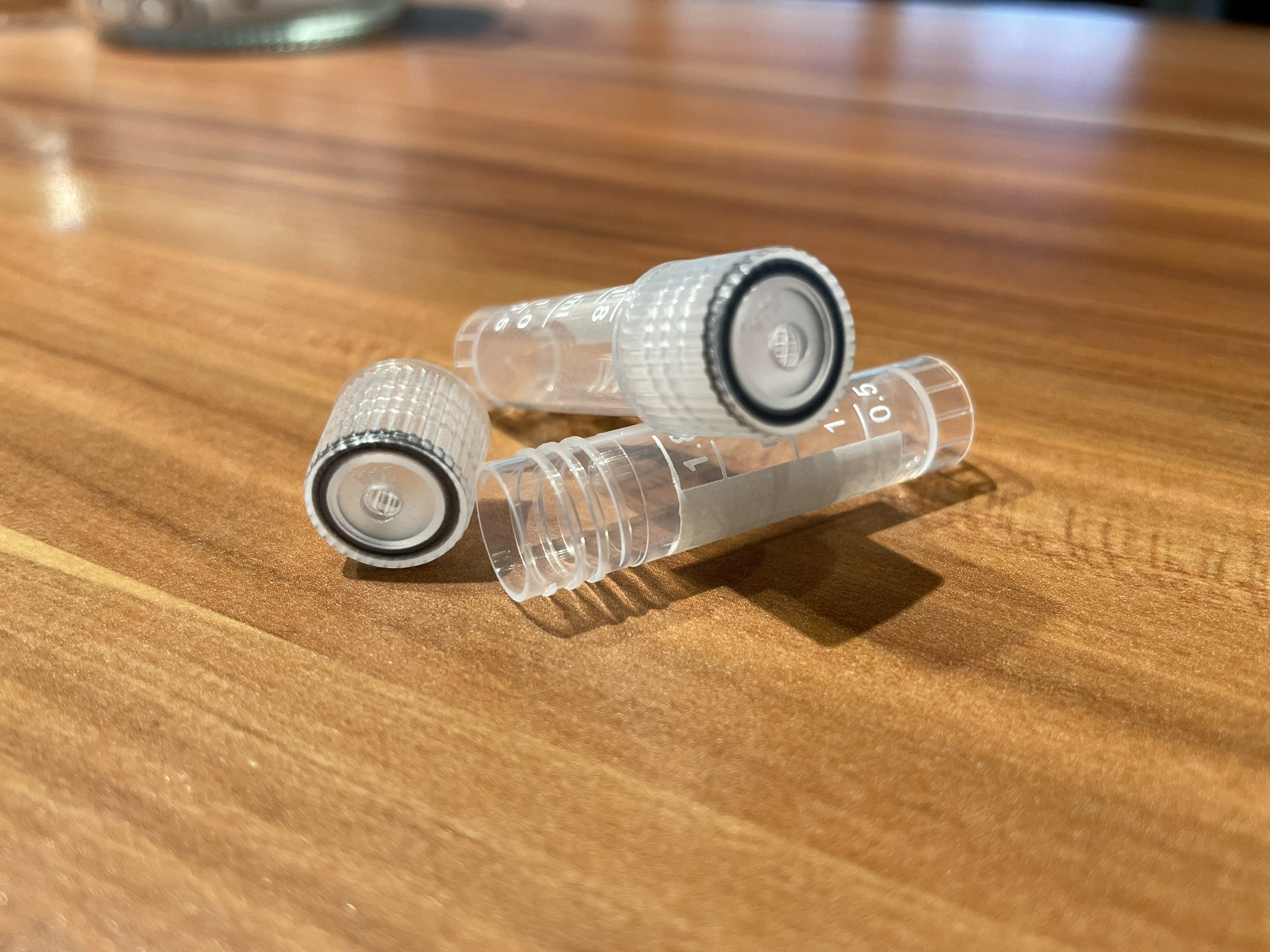 Lot de 3 mini-tubes en plastique (avec ou sans aimant)