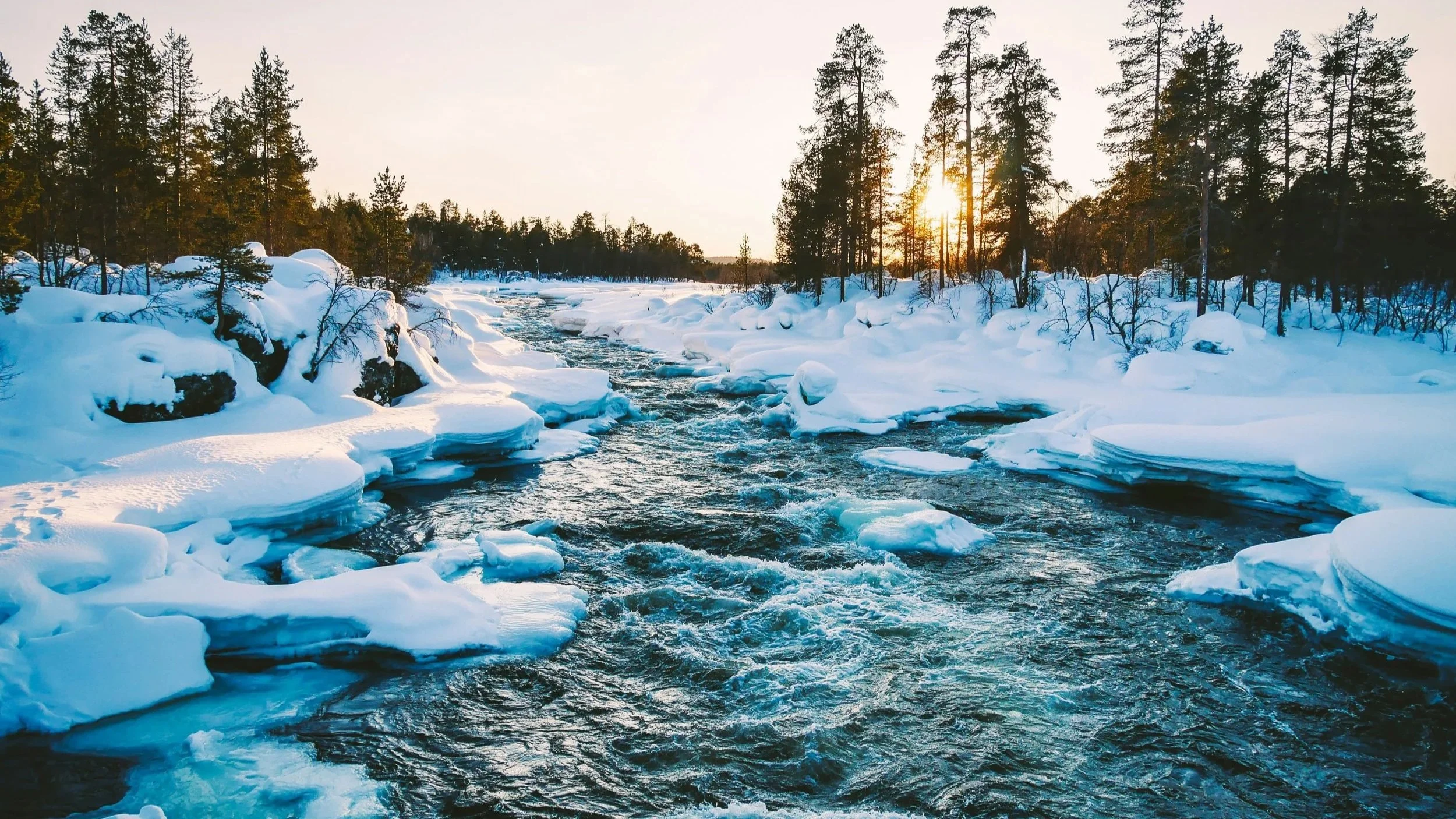 Northern Finland in springtime