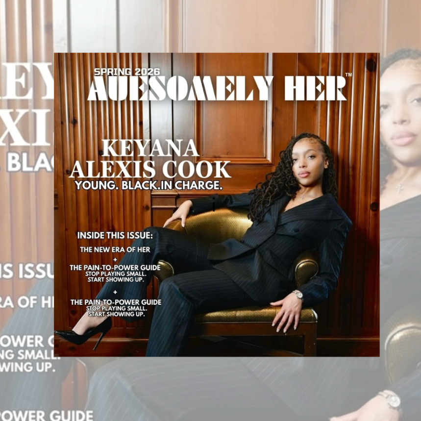 Mogul Moneybagz creative directs the first cover of Auesomely Her featuring Keyana Cook.
