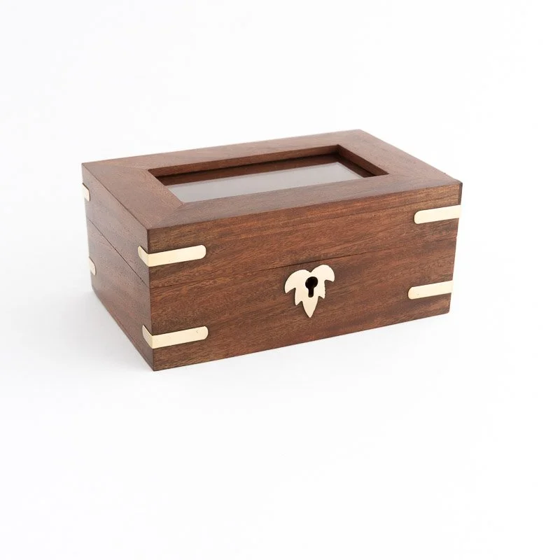 Brass Photo Timber Box