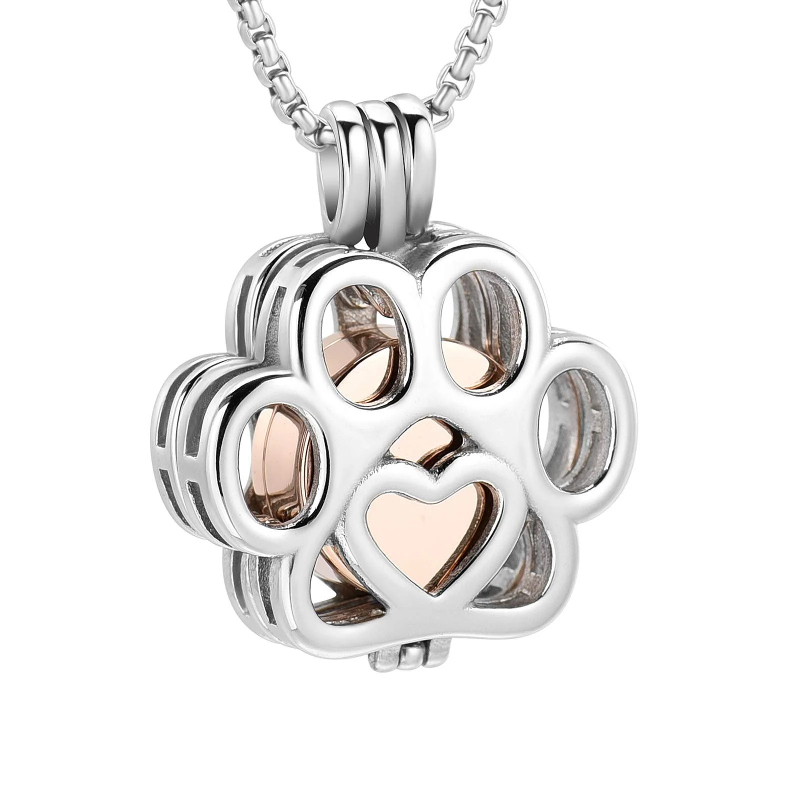 Rose Gold Paw Pendant
