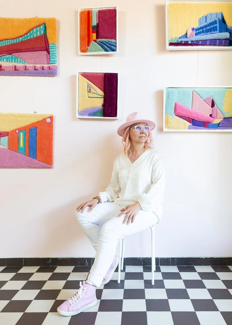 Fiber artist and new collection of Helsinki cityscape works