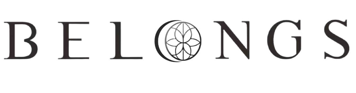The image features the word 'BELONGS' with a decorative circular design replacing the letter 'O'.