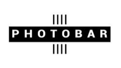 Photobar logo with black and white text.