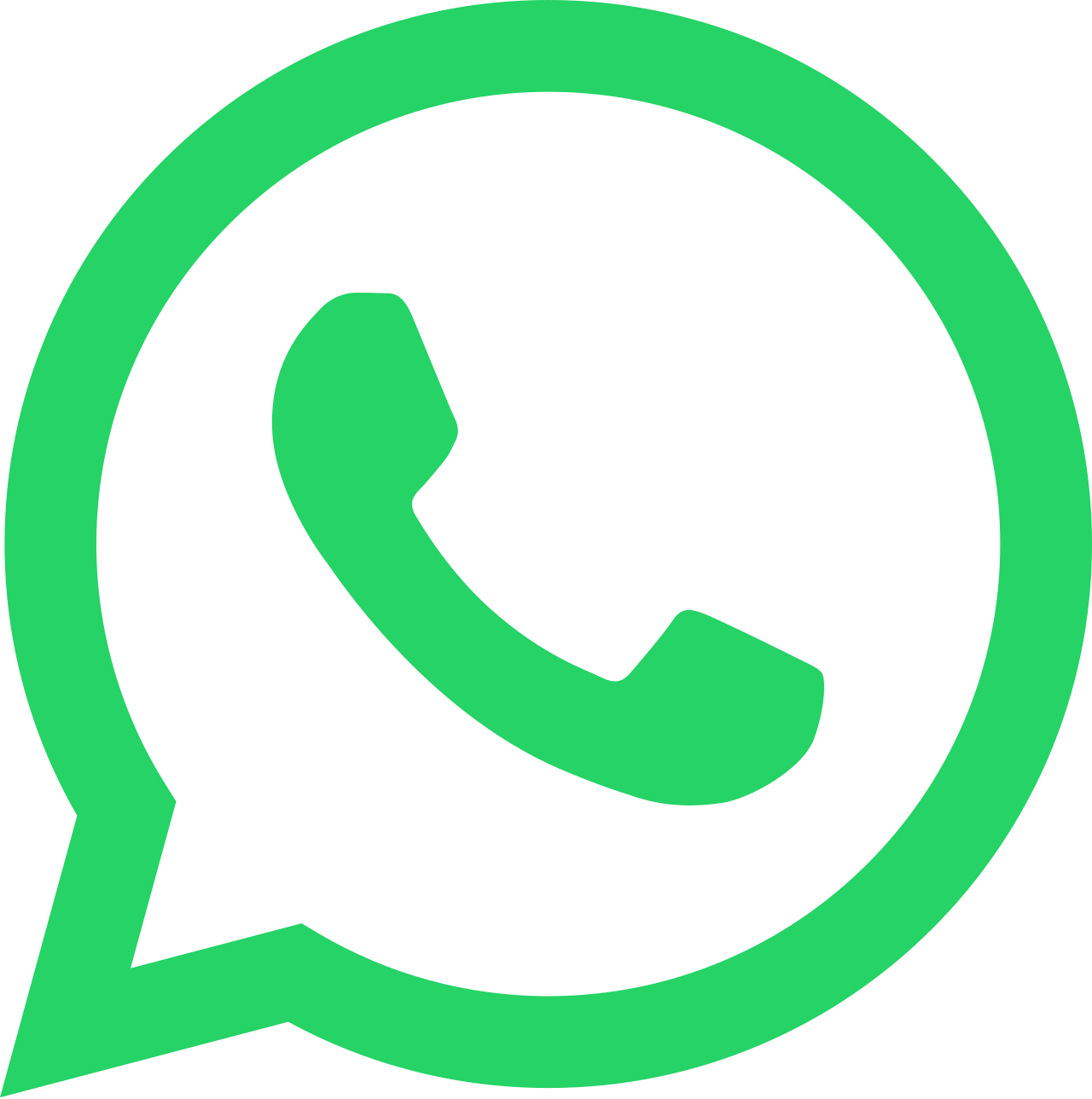 Grünes WhatsApp-Logo mit schwarzem Hintergrund.