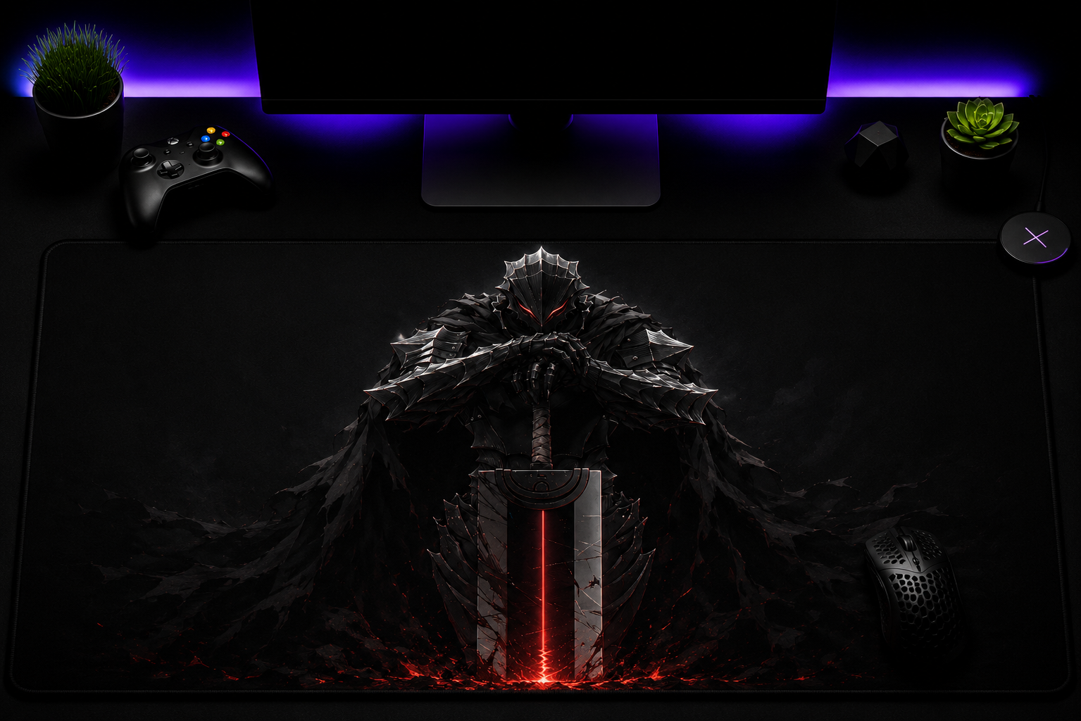 Berserker Eclipse Desk Mat | Premium Gaming & Workspace Desk Mat