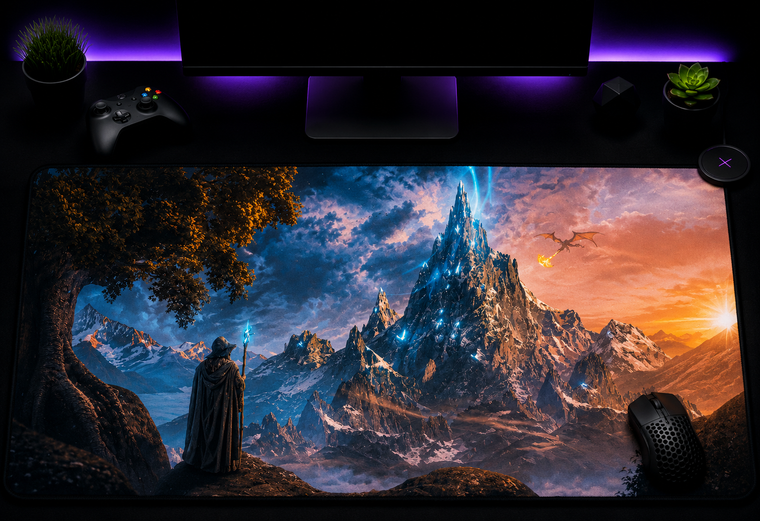 Summit Mage Desk Mat | Premium Gaming & Workspace Desk Mat