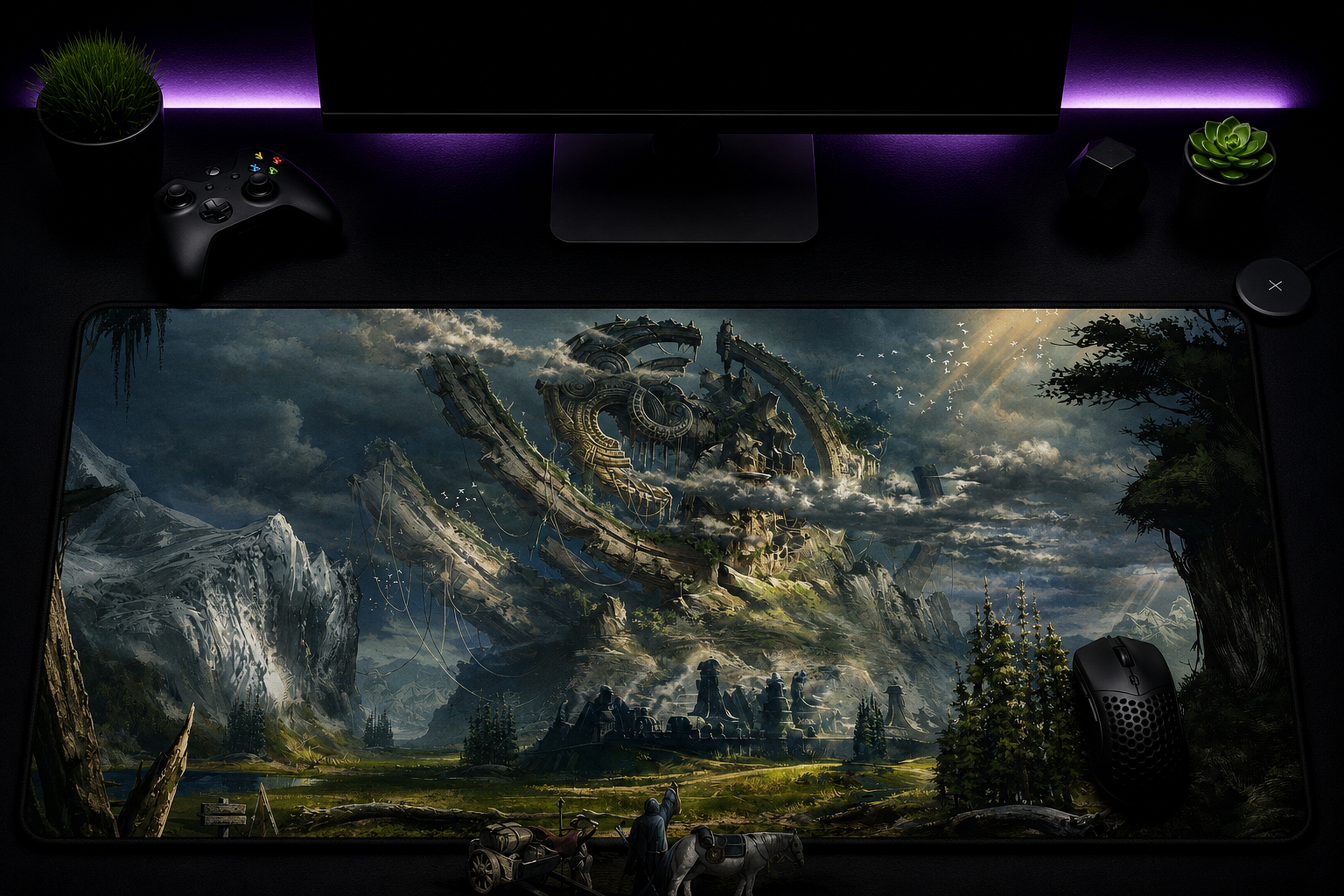 Arcane Temple Desk Mat | Premium Gaming & Workspace Desk Mat
