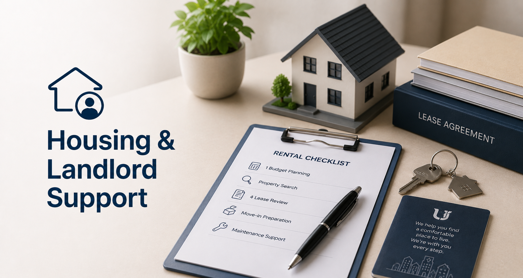 Housing and landlord support services including apartment searches, contract navigation, landlord communication, and rental assistance for foreigners in Korea.